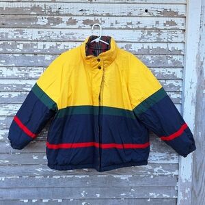 Braetan - vintage plaid, duck down puffer Coat Size Large